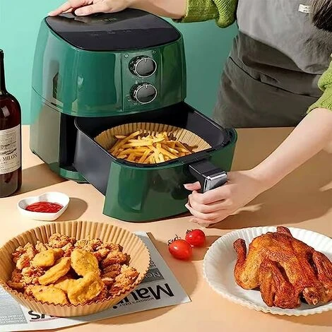 100PZ Carta Pergamena Fodera Per Friggitrice Ad Aria, Fodera Di Carta Usa E Getta Per Friggitrice Ad Aria,Carta Da Forno Per Padelle, Forno E Friggitrice Ad Aria Calda (Marrone 100PZ)164.5cm 4 100PZ Carta Pergamena Fodera Per Friggitrice Ad Aria, Fodera Di Carta Usa E Getta Per Friggitrice Ad Aria,Carta Da Forno Per Padelle, Forno E Friggitrice Ad Aria Calda (Marrone 100PZ)164.5cm - immagine 4