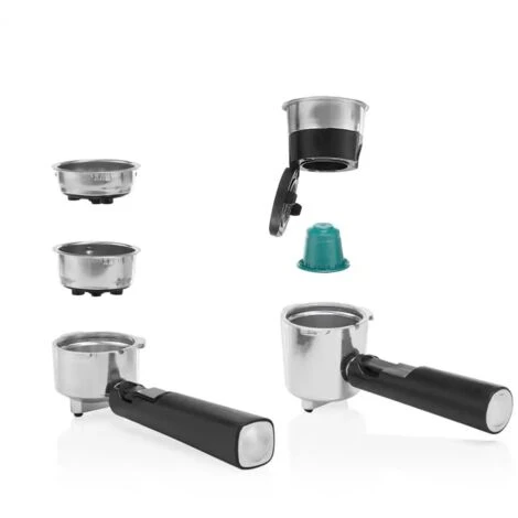 Princess Macchina Caffe' Espresso 4 In 1 Capsule Cialde E Macinato Con Montalatte 1.5 Lt 4 Princess Macchina Caffe' Espresso 4 In 1 Capsule Cialde E Macinato Con Montalatte 1.5 Lt - immagine 4