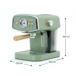 Macchina Da Caffé Express Semi-automatica Caprizze Kai 1050 W 15 Bar Capacitá Per 5 Tazzine Con Vaporizzatore Colore Verde Opaco -Rowenta Negozio 76398304 4