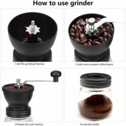 Macinacaffè Manuale, Smerigliatrice Portatile Regolabile In Ceramica Con Contenitore -Rowenta Negozio 76873536 5