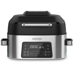 CHEFREE AFG01 - Friggitrice Ad Aria Forno 1650W & 6L - 8-in-1 - 4 Livelli Di Riscaldamento