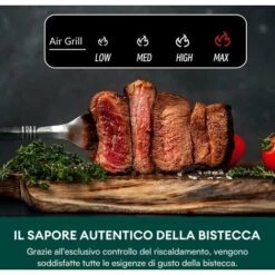 CHEFREE AFG01 - Friggitrice Ad Aria Forno 1650W & 6L - 8-in-1 - 4 Livelli Di Riscaldamento -Rowenta Negozio 78319056 4