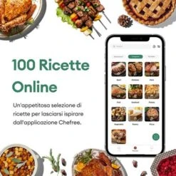 CHEFREE AFG01 - Friggitrice Ad Aria Forno 1650W & 6L - 8-in-1 - 4 Livelli Di Riscaldamento -Rowenta Negozio 78319056 5