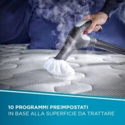 Polti Vaporetto Lecoaspira FAV80Turbo Intelligence, Pulitore AVapore E Aspirapolvere Con Filtro Ad Acqua, Per Soggetti Allergici, Funzione ECO, 6 BAR Di Potenza Vapore, 15 Accessori, Bianco/verde -Rowenta Negozio 78979972 4