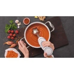 Braun Minipimer MultiQuick 5 Vario MQ5220WH Frullatore Ad Immersione, 21 Velocità, Tecnologia Tedesca, Impugnatura Ergonomica, Dotato Di Tritatutto Da 350ml E Bicchiere Da 600ml, Potenza 1000W, Bianco -Rowenta Negozio 78981693 4