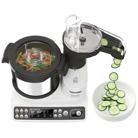 Kenwood CCL401WH KCook Multi Smart Robot Da Cucina Food Processor Con Funzione Cottura, 10 Accessori Inclusi, Acciaio Inossidabile/Plastica, Bianco 2 Kenwood CCL401WH KCook Multi Smart Robot Da Cucina Food Processor Con Funzione Cottura, 10 Accessori Inclusi, Acciaio Inossidabile/Plastica, Bianco - immagine 2