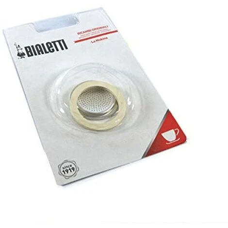 Set Di 3 Guarnizioni E 1 Portafiltro A 1/2 Tazza Moka Bialetti 1 Set Di 3 Guarnizioni E 1 Portafiltro A 1/2 Tazza Moka Bialetti