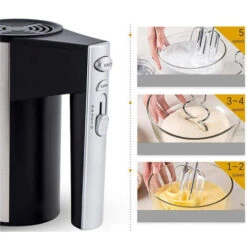 Sbattitore Elettrico 300W Miscelatore Con Base Da Cucina 5 Velocita CX66292 -Rowenta Negozio 82684373 5