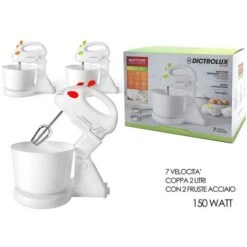 SBATTITORE ELETRRICO CON COPPA 150W 7VEL 3ASS