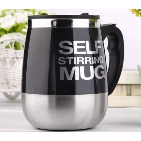 Tazza Automescolante Elettrica Coperchio Mixer Frullatore Caffe Cappuccino Te 2 Tazza Automescolante Elettrica Coperchio Mixer Frullatore Caffe Cappuccino Te - immagine 2