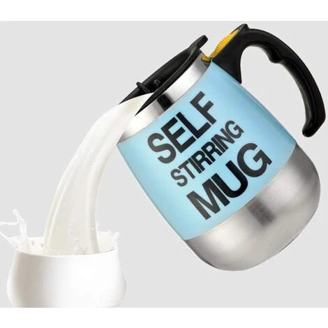 Tazza Automescolante Elettrica Coperchio Mixer Frullatore Caffe Cappuccino Te 3 Tazza Automescolante Elettrica Coperchio Mixer Frullatore Caffe Cappuccino Te - immagine 3