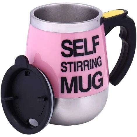 Tazza Automescolante Elettrica Coperchio Mixer Frullatore Caffe Cappuccino Te 4 Tazza Automescolante Elettrica Coperchio Mixer Frullatore Caffe Cappuccino Te - immagine 4