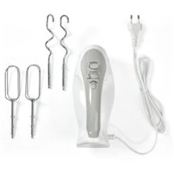 Nedis Frullatore 200 W Impostazione A 5 Velocità Funzione Turbo 2 Battitori / 2 Dough Ganci Bianco / Grigio -Rowenta Negozio 85339655 4