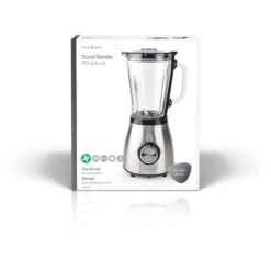 Nedis Frullatore A Immersione 800 W 1.5 L Vetro Impostazione A 2 Velocità Argento / Nero -Rowenta Negozio 85339678 5