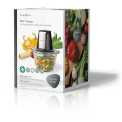 Nedis Tritatutto 500 W 1 L Vetro 1-Velocità Argento / Nero -Rowenta Negozio 85339703 4