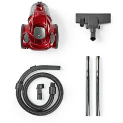 Nedis Aspirapolvere Senza Sacchetto Senza Sacco 700 W Capacità Sacco: 1.5 L Spazzola Combinato Azione Raggio: 7 M Filtro Dell'aria HEPA Antracite / Rosso -Rowenta Negozio 85339731 4