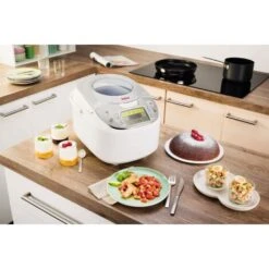 Tefal Multicooker Rk8121 45 in 1, 750 W, 5 l Capacità, 45 Koch Funzioni, Funzione Di Mantenimento Del Calore, Display LC, Con Ricettario Incluso, Bianco -Rowenta Negozio 85836963 3