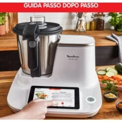 Moulinex Hf506111 Click & Cook Robot Da Cucina Multifunzione, 1400 W, 3.6L, Da 30 A 120 °C, Bianco 8 Moulinex Hf506111 Click & Cook Robot Da Cucina Multifunzione, 1400 W, 3.6L, Da 30 A 120 °C, Bianco -Rowenta Negozio 86323333 4