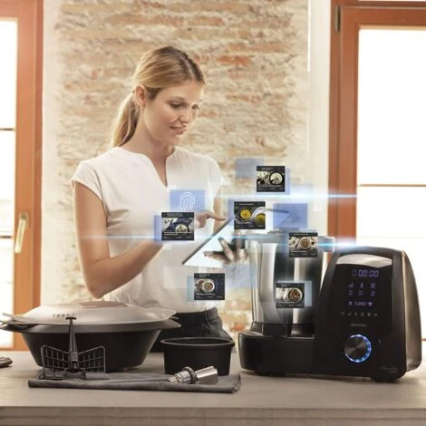 Cecotec Robot Di Cucina Mambo 10090. 1700 W, App, Cucchiaio MamboMix, Caraffa Habana In Ceramica, 30 Funzioni, Bilancia, Caraffa In Acciaio Inossidabile Da 3,3 Litri, Ricettario 5 Cecotec Robot Di Cucina Mambo 10090. 1700 W, App, Cucchiaio MamboMix, Caraffa Habana In Ceramica, 30 Funzioni, Bilancia, Caraffa In Acciaio Inossidabile Da 3,3 Litri, Ricettario - immagine 5