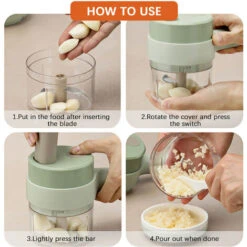 Tritatutto Elettrico Portatile 4 In 1 Set Tagliaverdure Wireless Tritaverdure E Tritacarne Con Alimentazione USB Per Cucinare In Cucina-1 Confezione (verde, Confezione Da 1) 8 Tritatutto Elettrico Portatile 4 In 1 Set Tagliaverdure Wireless Tritaverdure E Tritacarne Con Alimentazione USB Per Cucinare In Cucina-1 Confezione (verde, Confezione Da 1) -Rowenta Negozio 86857756 4