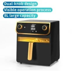 FRIGGITRICE AD ARIA CALDA SENZA OLIO 8 LT FRIGGE CUOCE TOUCH ARROSTO 1700 W AIGO -Rowenta Negozio 86862645 5