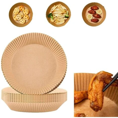 Set 100 Pezzi Carta Da Forno Per Friggitrice Ad Aria Fodere Monouso 16x4,5 Cm 1 Set 100 Pezzi Carta Da Forno Per Friggitrice Ad Aria Fodere Monouso 16x4,5 Cm