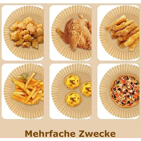 Set 100 Pezzi Carta Da Forno Per Friggitrice Ad Aria Fodere Monouso 16x4,5 Cm 2 Set 100 Pezzi Carta Da Forno Per Friggitrice Ad Aria Fodere Monouso 16x4,5 Cm - immagine 2