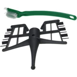 Vhbw Farfalla Compatibile Con Silvercrest Monsieur Cuisine Connect SKMC 1200 Robot Da Cucina - Frusta A Farfalla + Spazzola, Plastica, Grigio Scuro -Rowenta Negozio 87138172 3