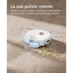 Yeedi Floor 3 Station, Robot Aspirapolvere E Lavapavimenti Con Stazione Autopulente, Potenza 5100Pa, Rilevamento Ostacoli 3D, Perfetto Per La Pulizia Di Tappeti E Pavimenti Duri -Rowenta Negozio 87935930 3