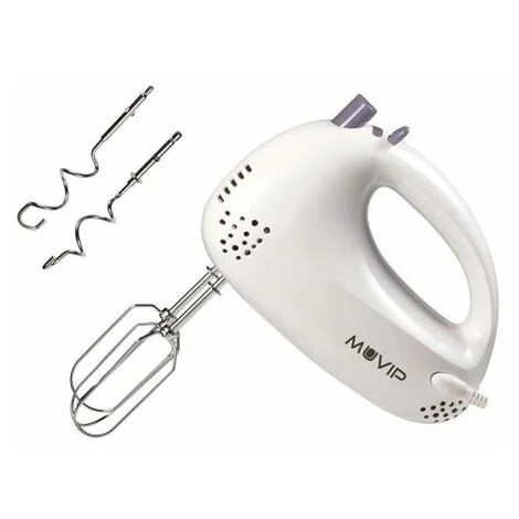 Buck Muvip Frullatore A Mano Per Pasticceria 200w - 5 Velocità - 2 Set Di Fruste - Pulsante Turbo 1 Buck Muvip Frullatore A Mano Per Pasticceria 200w - 5 Velocità - 2 Set Di Fruste - Pulsante Turbo