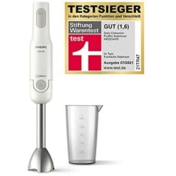 PHILIPS Frullatore Ad Immersione Hr2534/00, Nuova Daily Collection, 650W & Daily Collection Hd2581/90 Tostapane Con 8 Impostazioni E Griglia Scaldabriosche Integrata, Nero -Rowenta Negozio 90905254 3