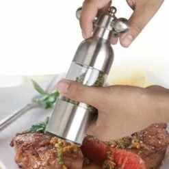 Macina Sale Pepe, Macina Sale Pepe In Acciaio Inox Da Cucina Fatto A Mano Regolabile Grande -Rowenta Negozio 91188132 4