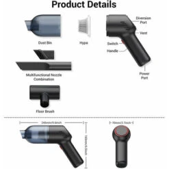 Aspirapolvere Portatile Senza Fili: Mini Aspirapolvere Portatile Ricaricabile Con Potente Aspirazione, Aspirapolvere Portatile Umido E Secco Per Moquette Per Auto. -Rowenta Negozio 91191294 3