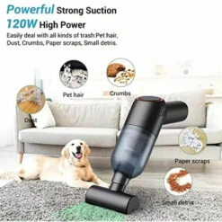 Aspirapolvere Portatile Senza Fili: Mini Aspirapolvere Portatile Ricaricabile Con Potente Aspirazione, Aspirapolvere Portatile Umido E Secco Per Moquette Per Auto. -Rowenta Negozio 91191294 4