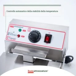 Friggitrice Elettrica Professionale Singola Vasca In Acciaio Inox Per Pub Bar Ristoranti Da Banco - 6 Litri -Rowenta Negozio 91343429 4