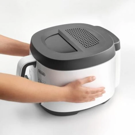 DeLonghi De’Longhi FS3021 Singolo Indipendente 1800 W Friggitrice Grigio, Bianco 2 DeLonghi De’Longhi FS3021 Singolo Indipendente 1800 W Friggitrice Grigio, Bianco - immagine 2