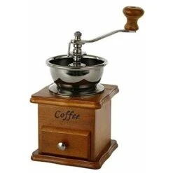 Macinacaffè Manuale Vintage In Ceramica, Caffettiera Portatile A Manovella Conica (lino)