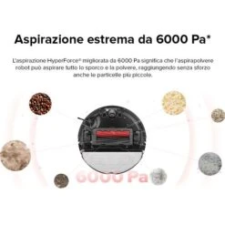 Roborock S8，Aspirateur Robot Blanc PreciSense® LiDAR Navigation Brosse DuoRoller Cartographie 3D Puissance 6000pa Système VibraRise®（Mise à Niveau Du S7）- S8 -Rowenta Negozio 92920255 3