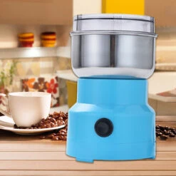 Multifunzione Smash Machine Elettrico Cereali Macinacereali Mulino Spezie Erbe Polverizzatore Macchina Per Macinare Strumento Macinacaffè Elettrico In Acciaio Inossidabile Per La Casa (EU) (Blu) -Rowenta Negozio 93428404 3