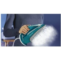 Tefal EasyGliss Plus FV5737 Ferro Da Stiro A Secco E A Vapore Durilium 2500W Turchese/Bianco 7 Tefal EasyGliss Plus FV5737 Ferro Da Stiro A Secco E A Vapore Durilium 2500W Turchese/Bianco -Rowenta Negozio 93963584 3