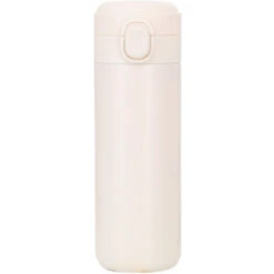 Thermos Da 400 Ml Con Tazza Sottovuoto, Bottiglia D'acqua Termica, Portatile, A Prova Di Perdite, In Acciaio Inox, Boccette Sottovuoto, Per Viaggi, Palestra All'aperto, Fitness (beige)