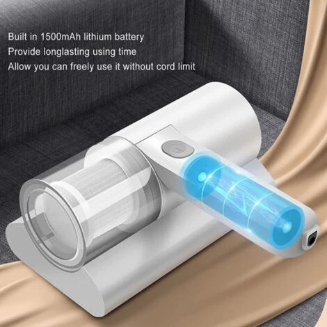 Trade Shop - Aspirapolvere Senza Fili Portatile Per Tessuti Letto, Cuscini, Divani, Tende 1 Trade Shop - Aspirapolvere Senza Fili Portatile Per Tessuti Letto, Cuscini, Divani, Tende