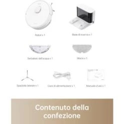 Dreame D9 Max Robot Aspirapolvere Lavapavimenti Con Mappatura 4000Pa Navigazione LDS Polvere Fino 570ml Mappatura Multilivello Controllo App&Alexa Aspirazione Tappeti Peli Animali Bianco -Rowenta Negozio 95805111 5