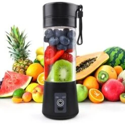 Mixer Smoothie Maker Spremiagrumi Portatile: 380 Ml, Frullatore Personale Con 6 Coltelli In Acciaio Inox, Portatile, Senza BPA, Con Bicchiere Di Miscelazione USB Per Frullati E Succhi Di Frutta