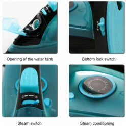 Ferro Da Stiro, Ferro Da Stiro A Vapore Per La Casa Con Filo Wireless Blu -Rowenta Negozio 96193959 5