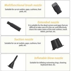 Aspirapolvere Per Auto Senza Fili, Aspirapolvere Portatile Per Auto, Aspirapolvere A Batteria, Soffiatore Di Polvere Elettrico, Per PC, Scheda Grafica, Elettronica, Divano -Rowenta Negozio 96788224 3