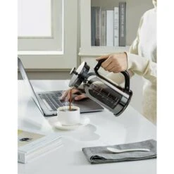 Macchina Per Caffè E Tè, Caffettiera In Vetro Borosilicato Resistente Al Calore In Acciaio Inossidabile 304 Con 4 Filtri, Resistente E Facile Da Pulire, 100% Senza BPA, 34 Oz, Argento 8 Macchina Per Caffè E Tè, Caffettiera In Vetro Borosilicato Resistente Al Calore In Acciaio Inossidabile 304 Con 4 Filtri, Resistente E Facile Da Pulire, 100% Senza BPA, 34 Oz, Argento -Rowenta Negozio 98119533 4
