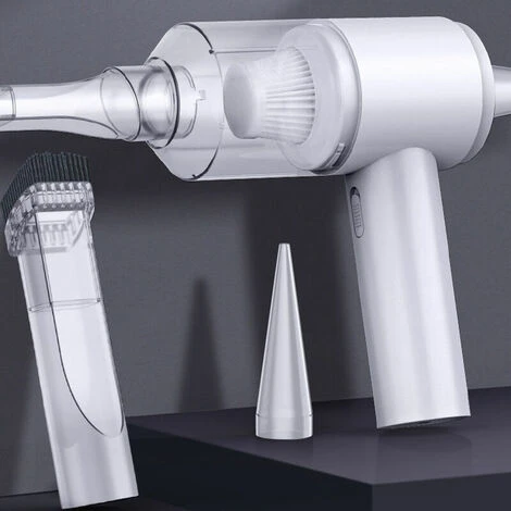 Aspirapolvere E Soffiatore D'aria Senza Fili 2 In 1 2000PA Mini Collettore Di Polveri Portatile Per Interni Auto Da Ufficio A Casa (nero) 2 Aspirapolvere E Soffiatore D'aria Senza Fili 2 In 1 2000PA Mini Collettore Di Polveri Portatile Per Interni Auto Da Ufficio A Casa (nero) - immagine 2