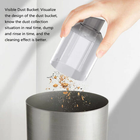 Aspirapolvere E Soffiatore D'aria Senza Fili 2 In 1 2000PA Mini Collettore Di Polveri Portatile Per Interni Auto Da Ufficio A Casa (nero) 5 Aspirapolvere E Soffiatore D'aria Senza Fili 2 In 1 2000PA Mini Collettore Di Polveri Portatile Per Interni Auto Da Ufficio A Casa (nero) - immagine 5