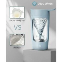 Shaker Elettrico Per Proteine Tritan Da 650 Ml Senza BPA - Piccolo Portatile - Frullatore Elettrico Ricaricabile Tramite USB -Rowenta Negozio 98708613 3